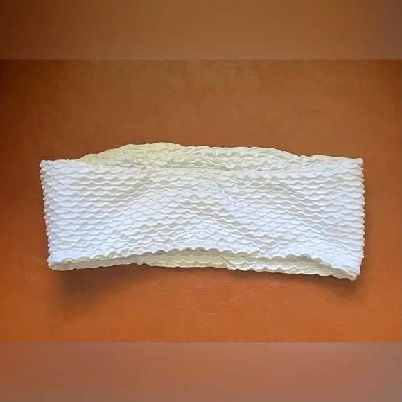 Booty by Brabants CROCO SKIN BANDEAU TOP WHITE - Picture 3 of 4